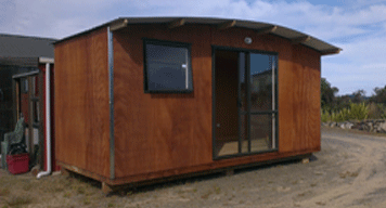 Beautiful brown portable cabins in Whangarei made by one of our Padden Builders