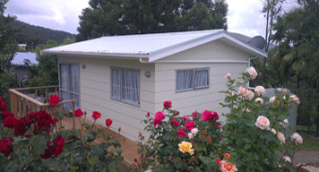 Pefect portable cabin with massive deck with easy access ramp made from our exceptional builders at Padden Builders